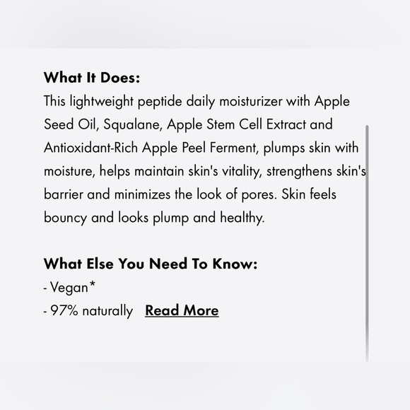 NIB Origins Youthtopia Peptide Plumping Apple Cream Face Moisturizer w/ Peptides - Picture 9 of 16